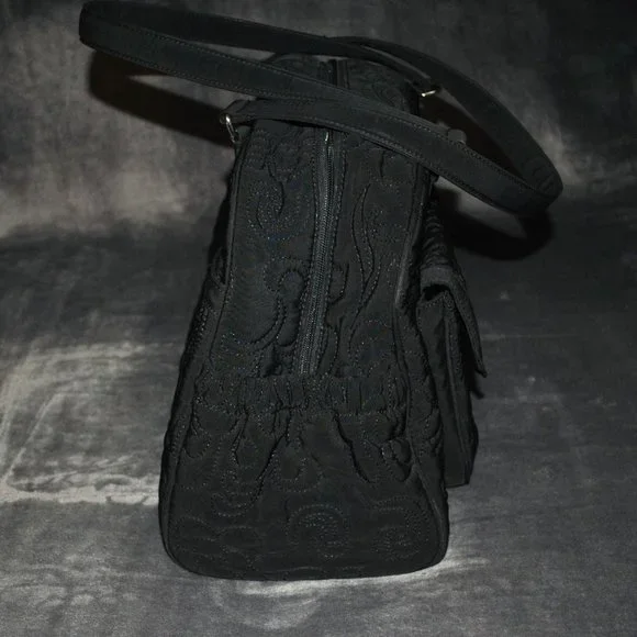 Vera Bradley Ultimate Baby Black Quilted Diaper Bag w/ Changing Pad - Picture 4 of 14